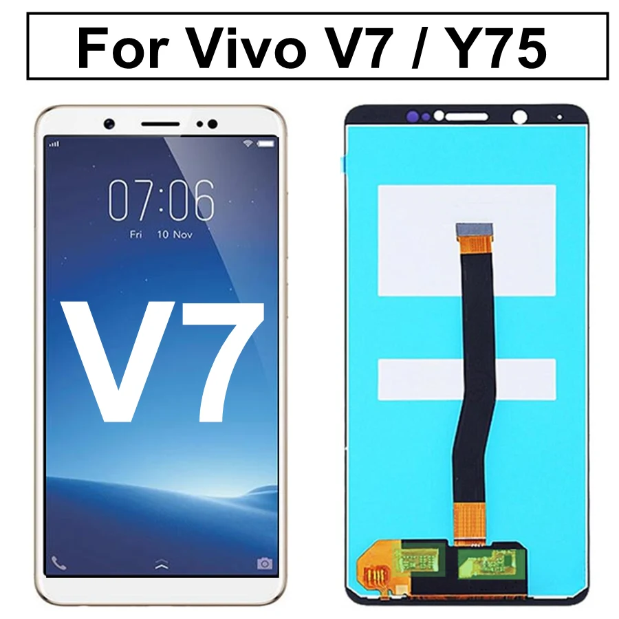 

ЖК-дисплей 5,7 дюйма для Vivo V7, детали для замены ЖК-экрана vivo Y75