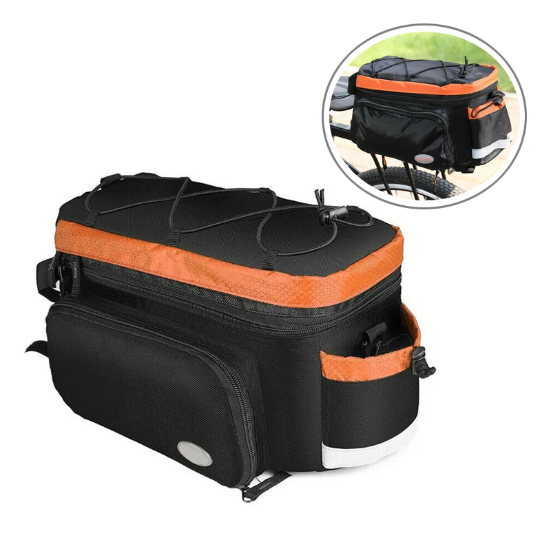 

Large Electric Bike Rear Rack Saddle Bag Heavy Duty Ebike Bicycle Storage Case Travel outing Easy to load and unload 4 color