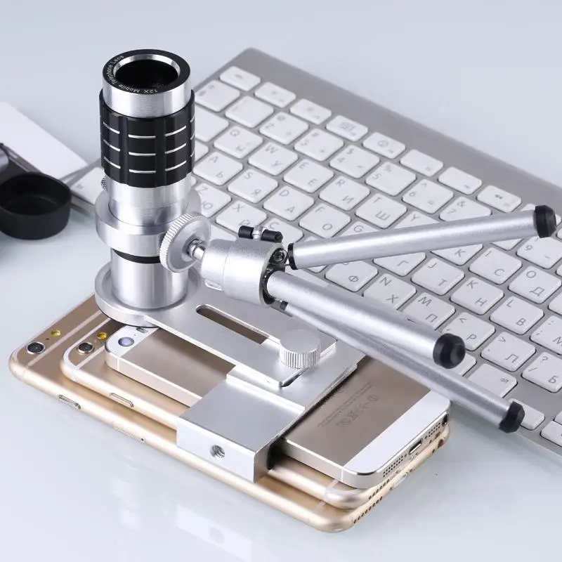 

smartphone webcam Phone Camera Lens 12X Zoom Optical Camera Telephoto Telescope Lens With Tripod