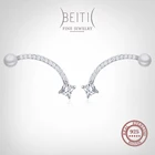 Женские серьги-гвоздики из серебра 925 пробы, с жемчугом