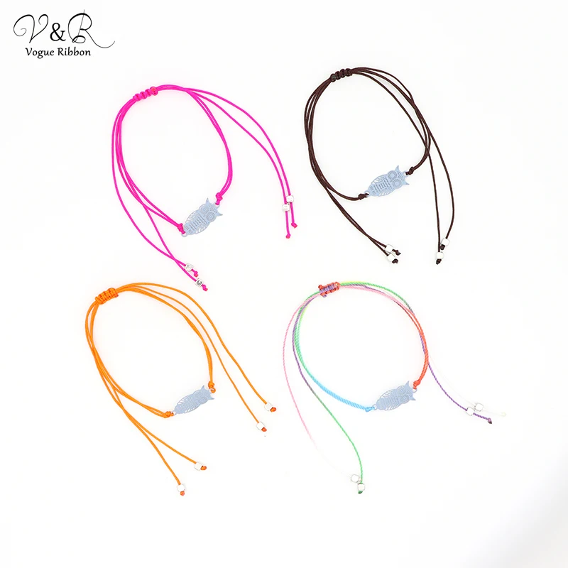 DIY ручной работы бусина для изготовления украшений Сова Полые металлические