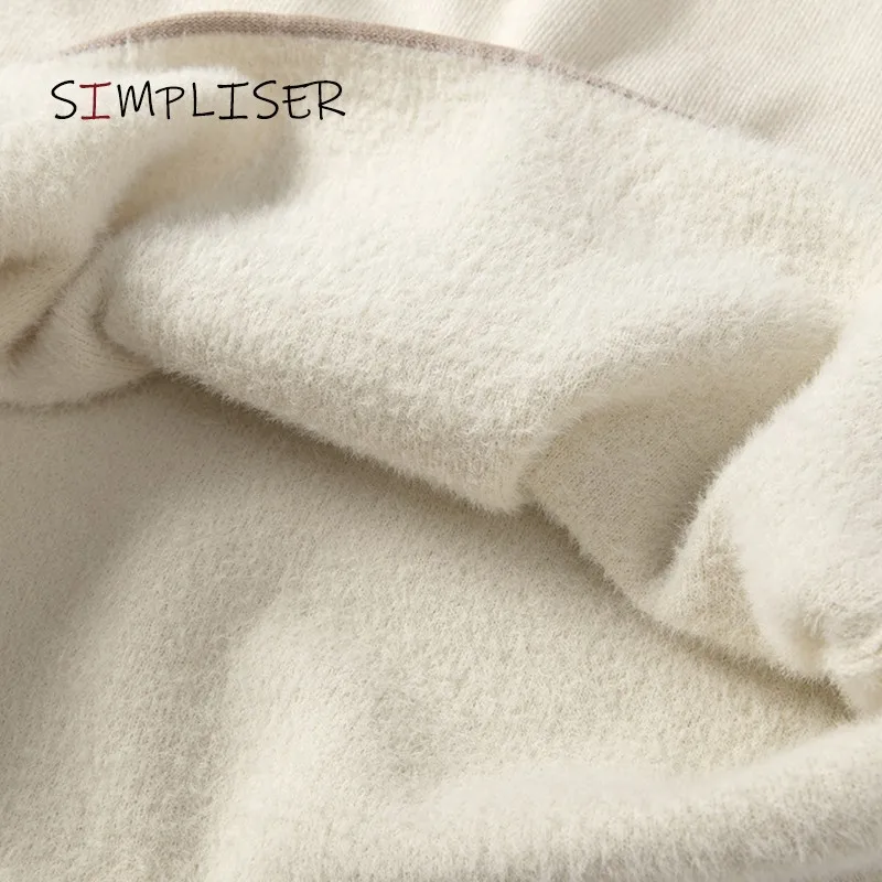 Thickened Plush Sweaters Women Winter 2021 Warm Pullovers Female Long Sleeve Soft Knitted Tops Bottomed Knitting Shirts Clothing | Женская