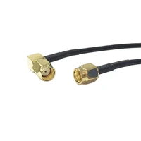 new modem coaxial cable sma male plug switch rp sma male plug right angle connector rg174 cable 20cm 8 adapter rf jumper