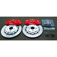 4 piston brake kit with 330x28mm disc rotor forged caliper for odyssey elysion 2012 2021 1718 wheel