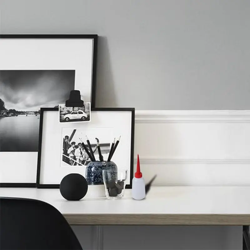 2 шт 100 мл красный пластиковый наконечник сопла Смазка масло выдавливание бутылка