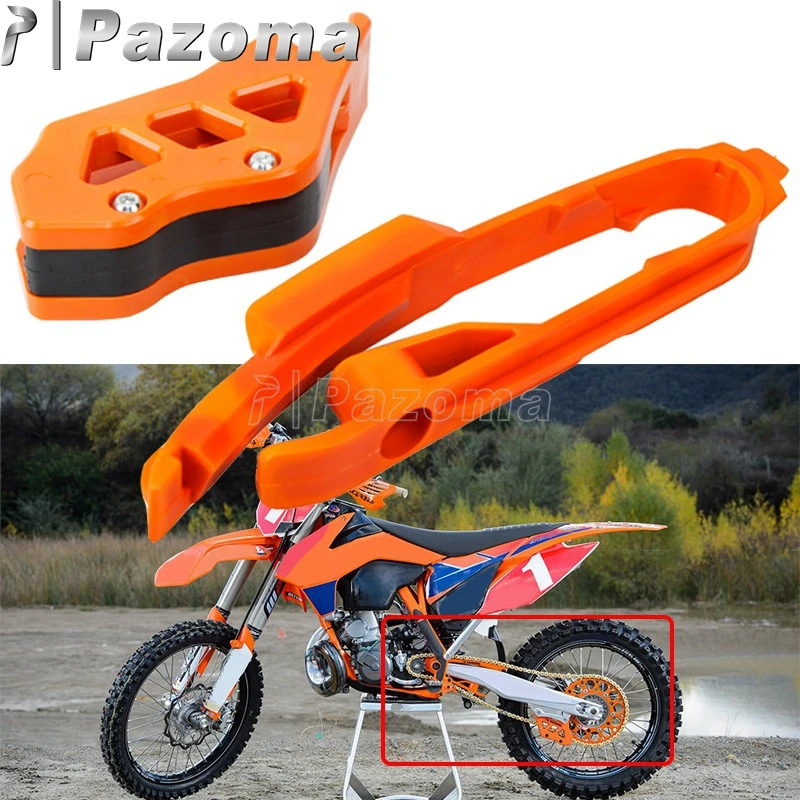 Оранжевая цепочка направляющая защита цепи мотоцикла Swingarm + комплект