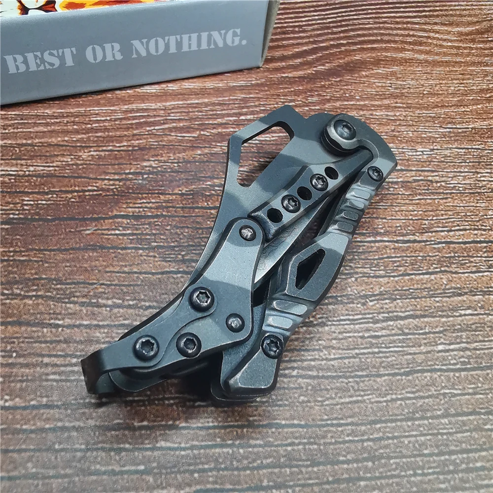 Складной нож джунглей карманный из нержавеющей стали портативный охотничий для