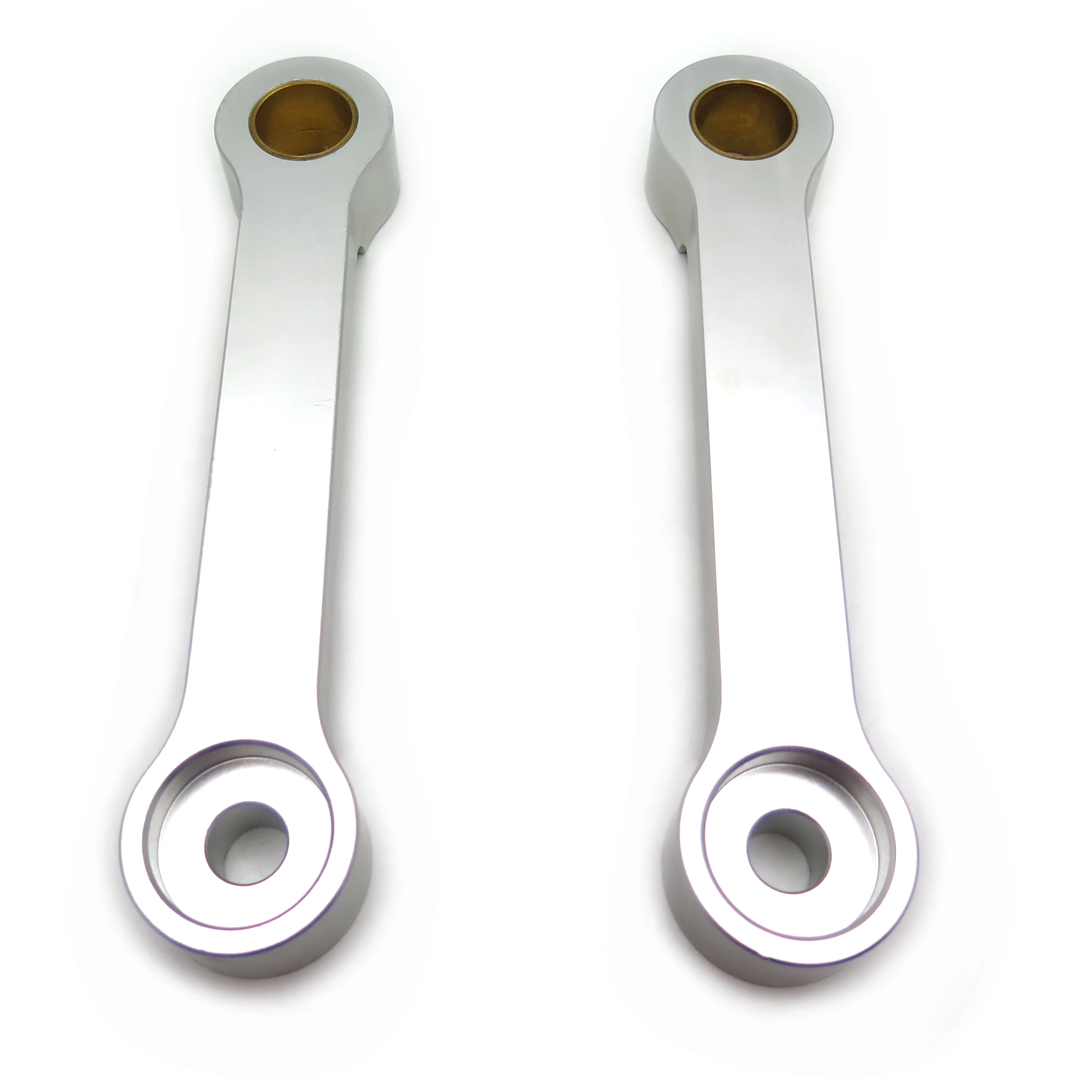 Aftermarket free shipping motorcycle parts Billet Lowering Links For 1986-2007 Kawasaki EX250 EX 250 bike Silver | Автомобили и