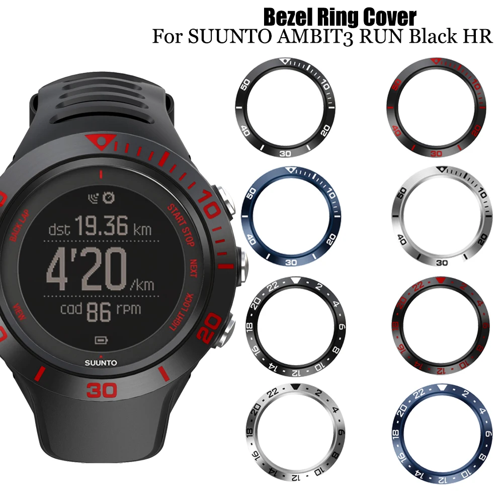 Meatel рамка из нержавеющей стали Смарт часы чехол для SUUNTO AMBIT3 RUN черный HR Часы