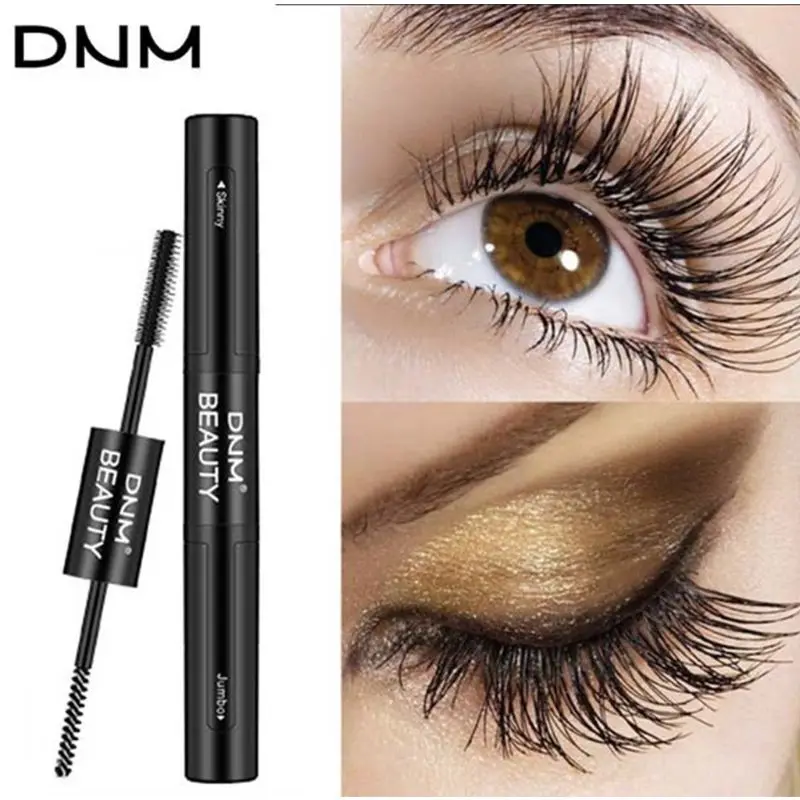 Тушь для ресниц с двойной головкой 10 мл 4D водостойкая удлиняющая густая