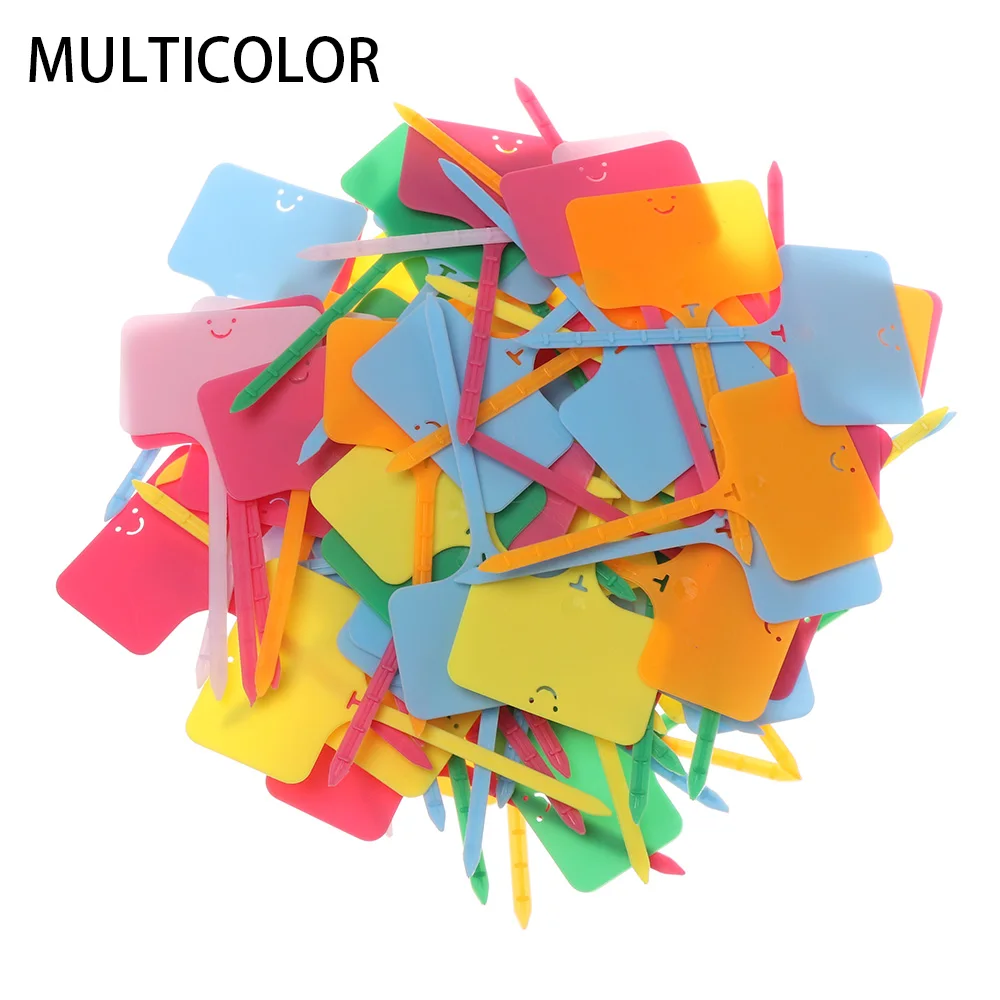 

100pcs T Shape Garden Labels Gardening Plant Classification Markers Sorting Seedling Tags Greenhouse Nursery Pots Name Tag