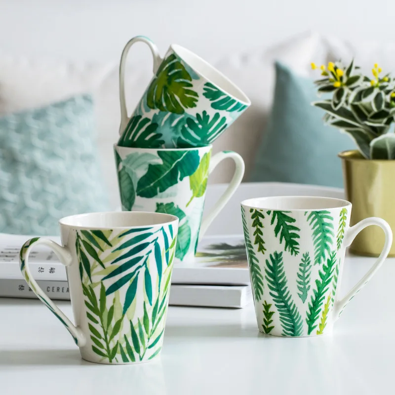 Кофейные кружки для влюбленных лаконичная керамическая Бытовая чашка капучино