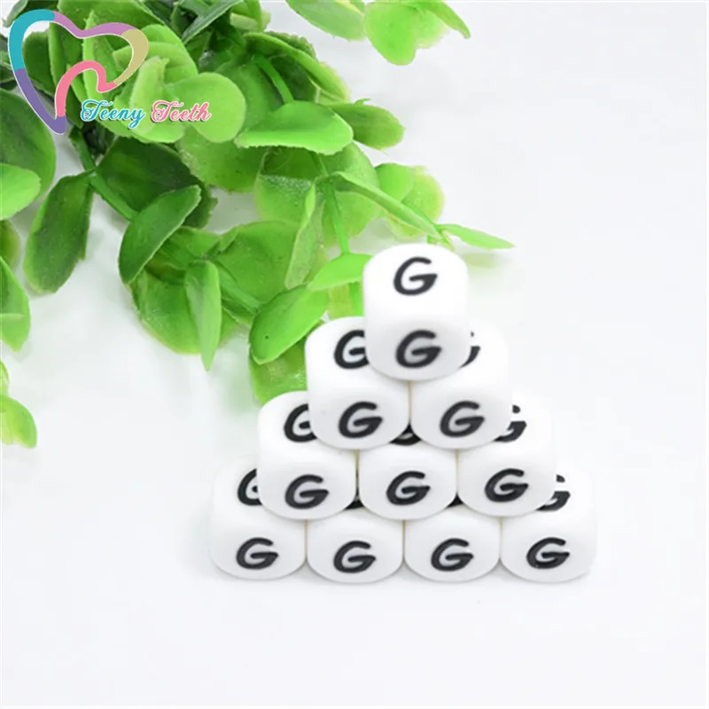 10 шт. силиконовые бусины в виде букв G|Бусины| |