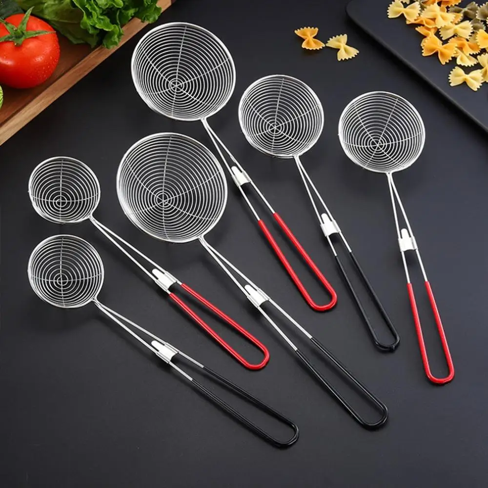 Stainless Steel Wire Leak Hot Pot Colander Small Size Fence Filter Pearl | Дом и сад