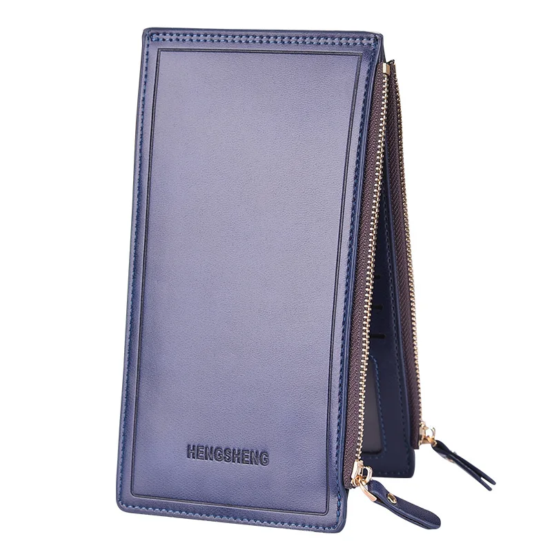 

NO.ONEPAUL 2021 New Card holder ladies long wallet business wallet men and women zipper wallet couple mobile phone bag