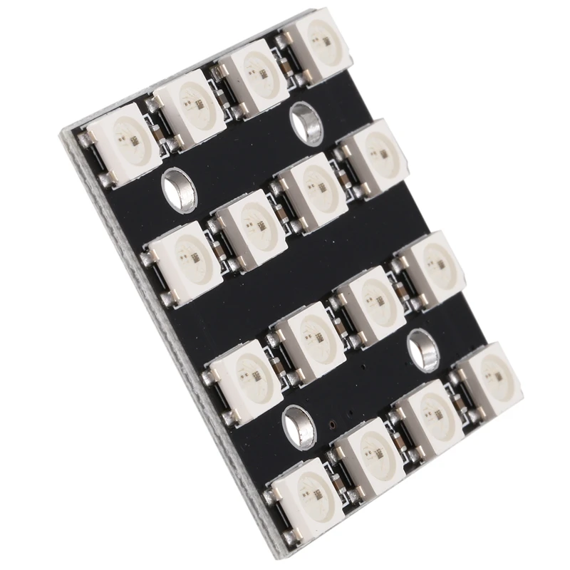 WS2812B 4x4 16 бит полный Цвет 5050 RGB светодиодный светильник Панель для
