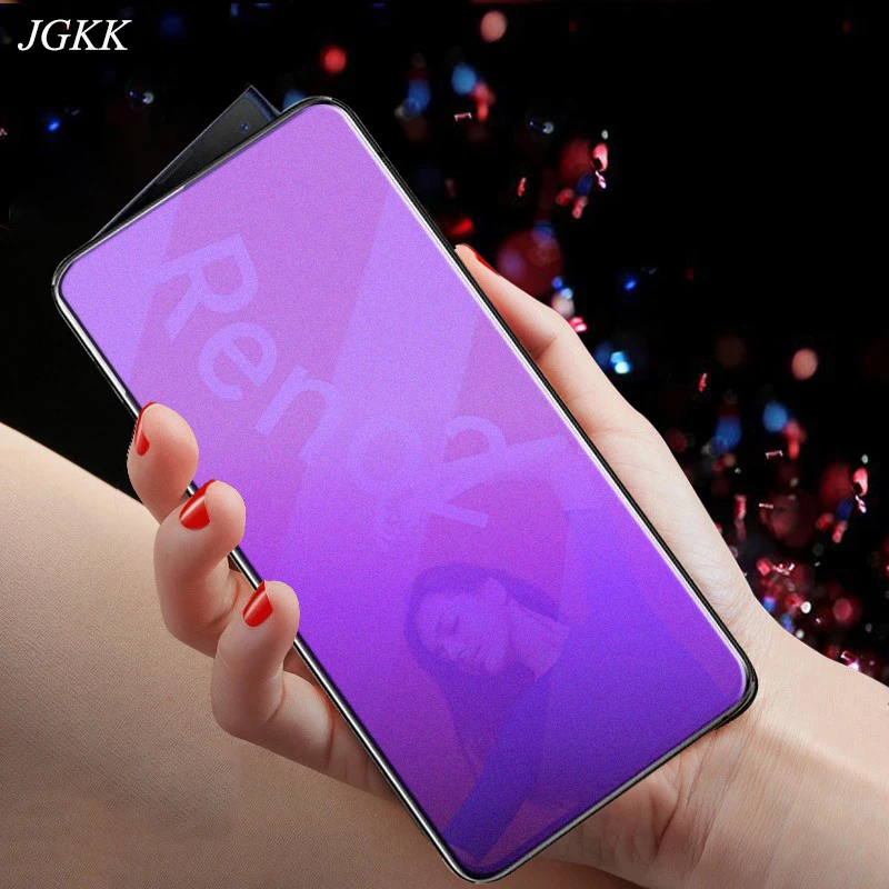 Анти синее матовое закаленное стекло для OPPO Reno 2 K5 F7 F9 синий луч света матовая