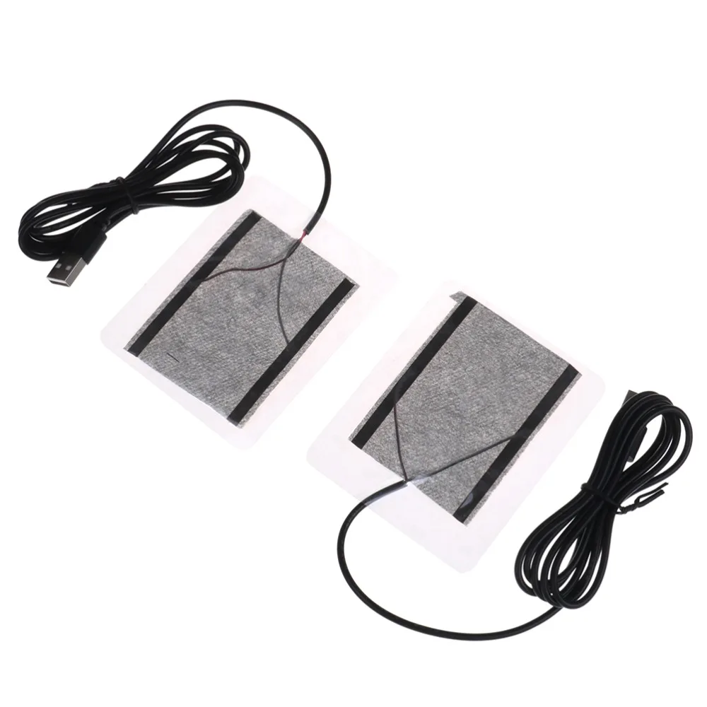 2 шт. Портативный USB обогреватель зима волокно нагреватель углерода