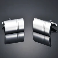 2021 new arrival high polished lines simple style cufflinks for mens french suit accessories jewelry gemelos gift