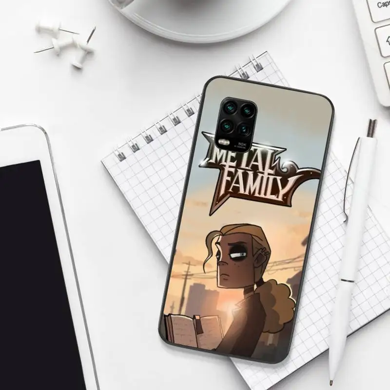 

Black Soft Silicone Metal Family Phone Case For Xiaomi 8 9 Se 10 10pro Note 2 3 10 MIX2 S MAX2 3 F1 5X