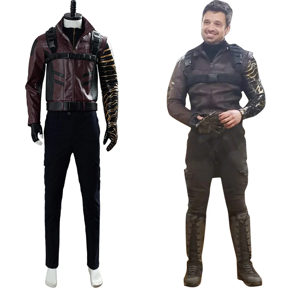 

The Falcon and the Winter Soldier Cosplay Bucky Barnes Cosplay Costumes Uniform Halloween Costumes