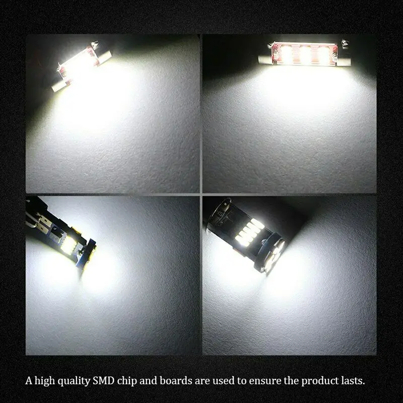 

Edislight 12Pcs Car White LED Interior Lights Kit For 2013-2015 Nissan Pathfinder US Stock Map Dome Trunk Bulbs Replacement