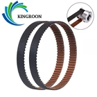 Замкнутая петля, зубчатые ремни GT2, 6 мм, ширина, резина, синхронный, закрытый шкив, 110, 122, 200, 300, 400, 852 мм, детали для 3D-принтера, 10 шт., 2GT