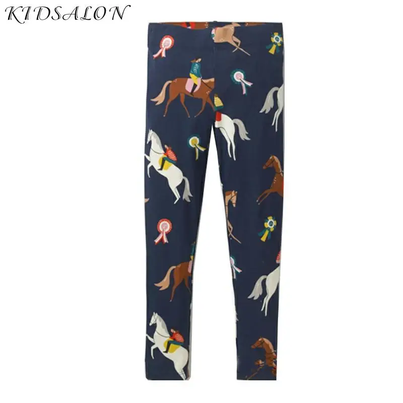 Детские леггинсы для девочек Штаны с аппликацией в виде животных Коллекция 2021