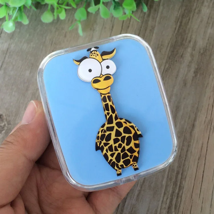 Портативный чехол с изображением Милого Животного жирафа и зеркальными