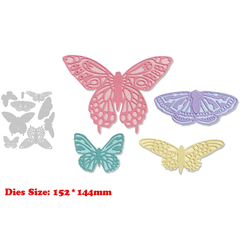 

New Arrival Metal Butterfly Cutting Dies For 2021 DIY Scrapbooking Flutter Embossing Stencil Paper Card Craft Troqueles