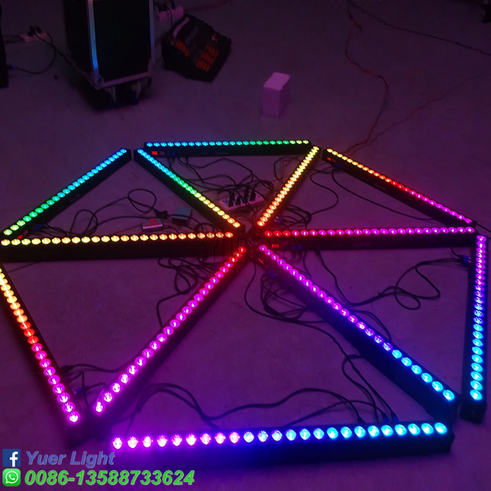 4 шт./лот 24x 3W светодиодная настенная лампа светильник RGB адвокатского сословия СИД светильник s Алюминий чехол DMX512 2/4/6/7/12/24 канала Led DJ диско этапа светильник