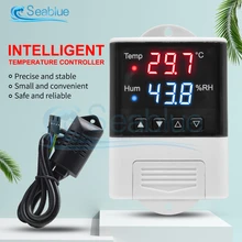 AC 110V-220V DTC3200 LED Microcomputer Intelligent Temperature and Humidity Controller Thermometer Hygrometer SHT20 Sensor Probe