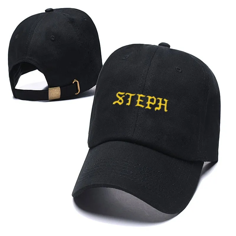 STEPH letter Embroidery Dad Hat 100% Cotton Women Men Fashion Baseball Cap Snapback hyphy Summer Caps | Аксессуары для одежды