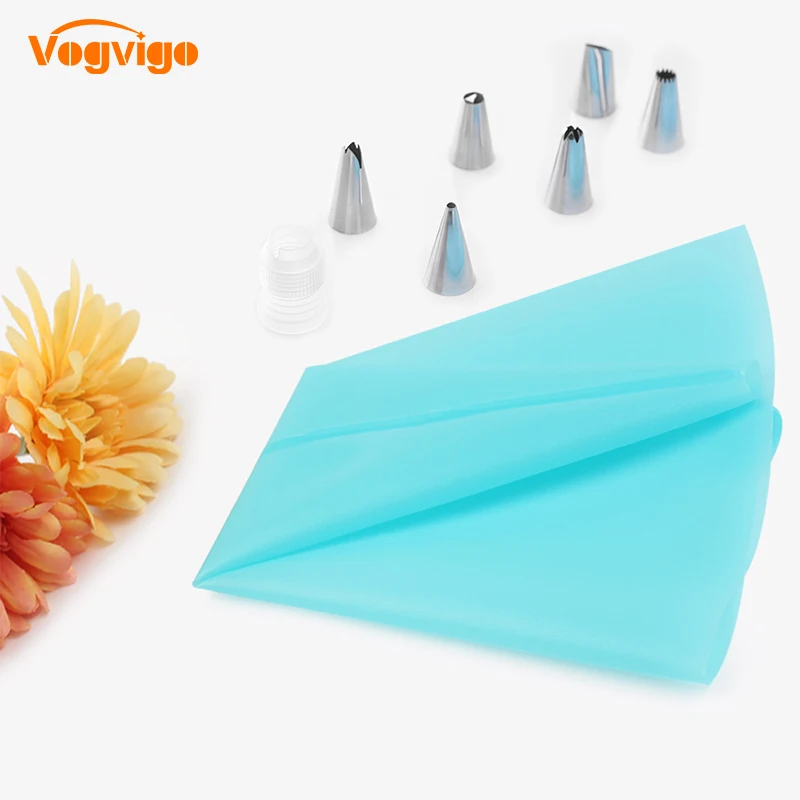 Кондитерский мешок VOGVIGO из ТПУ с 6 элементами нержавеющей стали|Принадлежности
