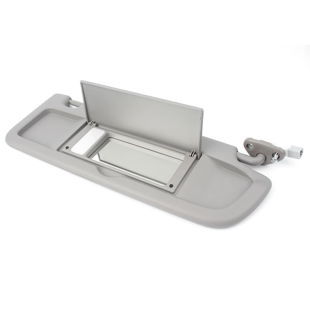 OEM Dark Grey Car Sun Visor Shade w/ Light &amp Mirror For Honda Civic 2006 2007 2008 2009 2010 2011 Right Side |