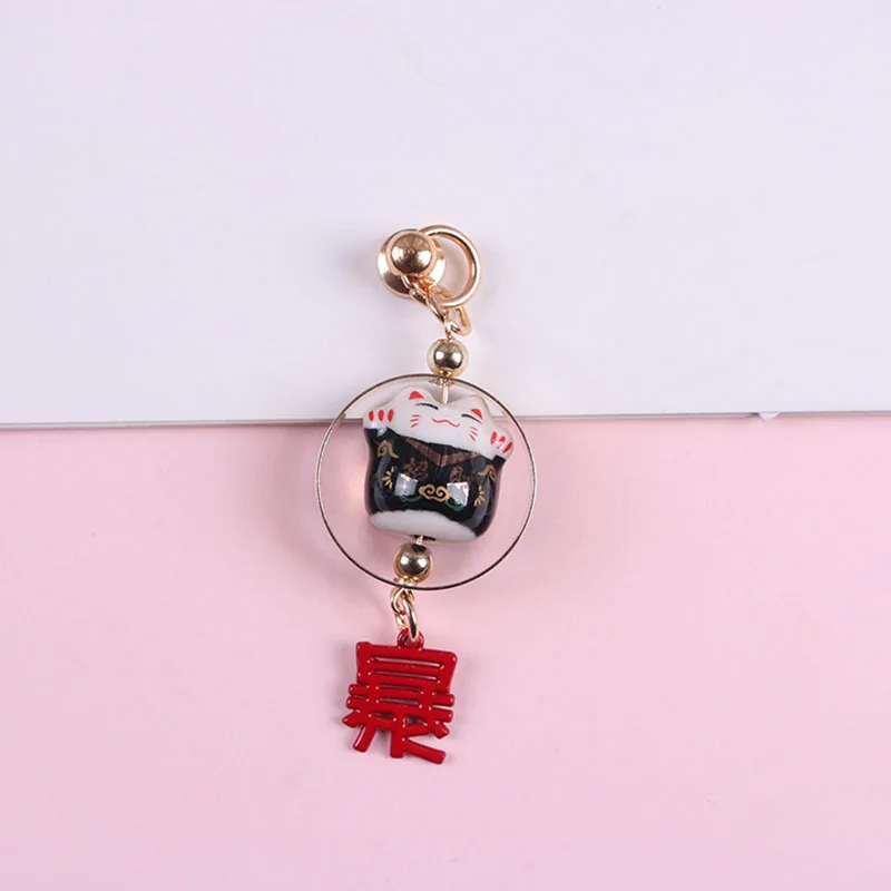 С изображением из мультфильма lucky cat брелок подвеска на Новый год богатый в