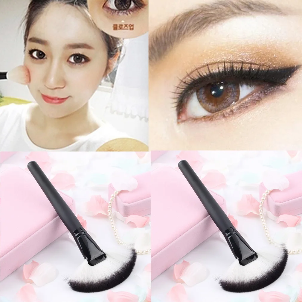 Женский розовый набор кистей для макияжа из 7 предметов профессиональный