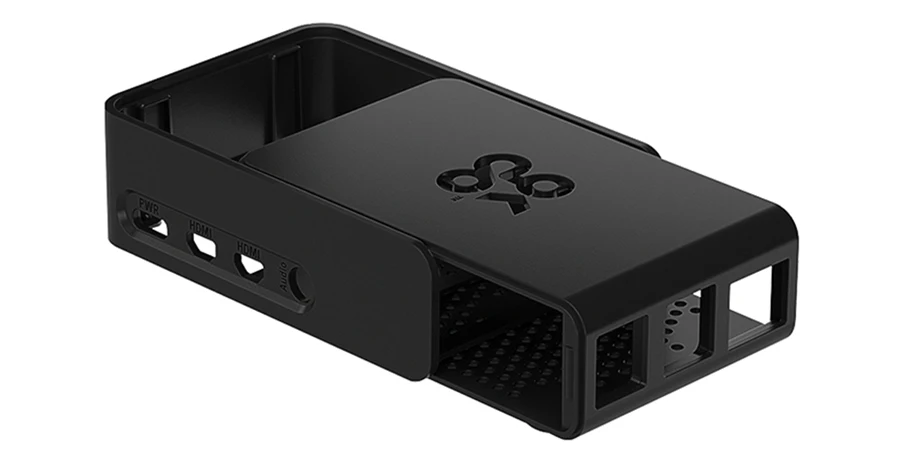 Официальный подлинный Raspberry Pi 4 Модель B 4b дизайн ABS черный скользящий защитный чехол легко установить