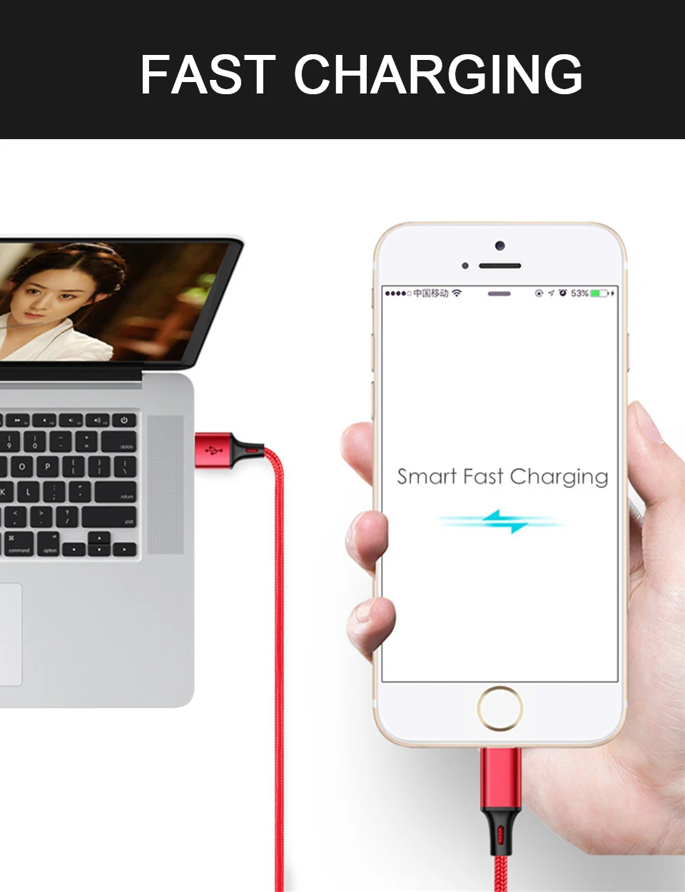 3 в 1 USB кабель type C type-c iOS Micro USB кабели Android 5V2A Быстрая зарядка провод зарядного устройства нейлоновый шнур для мобильного телефона