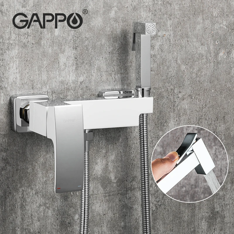 

Gappo New Toilet Brass Bidet Spray Shower Bidet Set Copper Valve Bathroom Faucet Wall Mounted Tap Mixer G2007-8