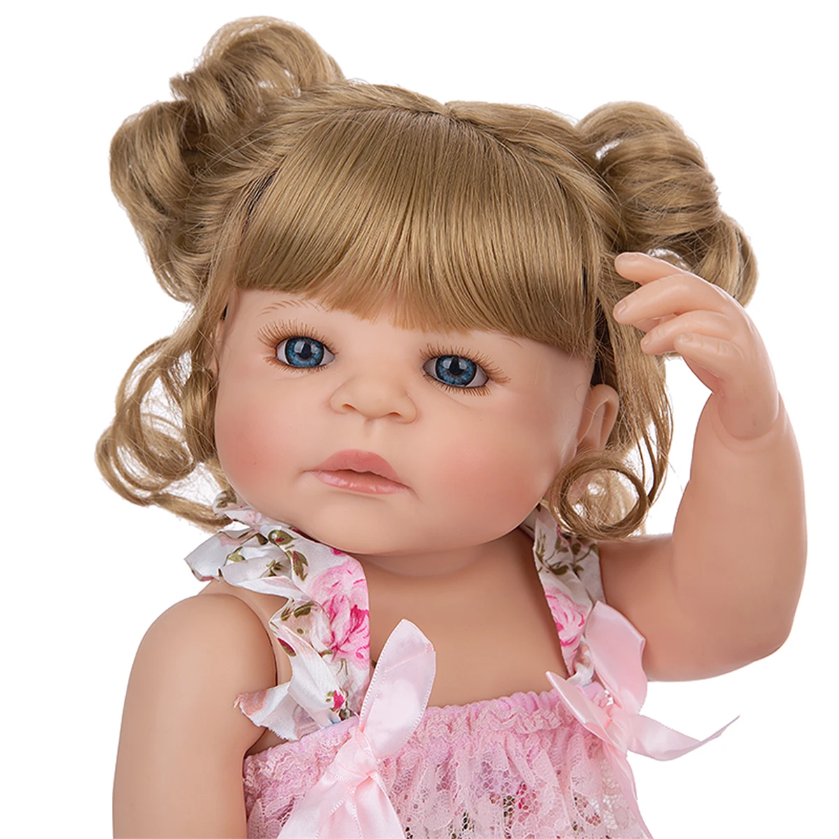 Реалистичная кукла реборн KEIUMI 22 дюйма полностью силиконовая принцесса детская