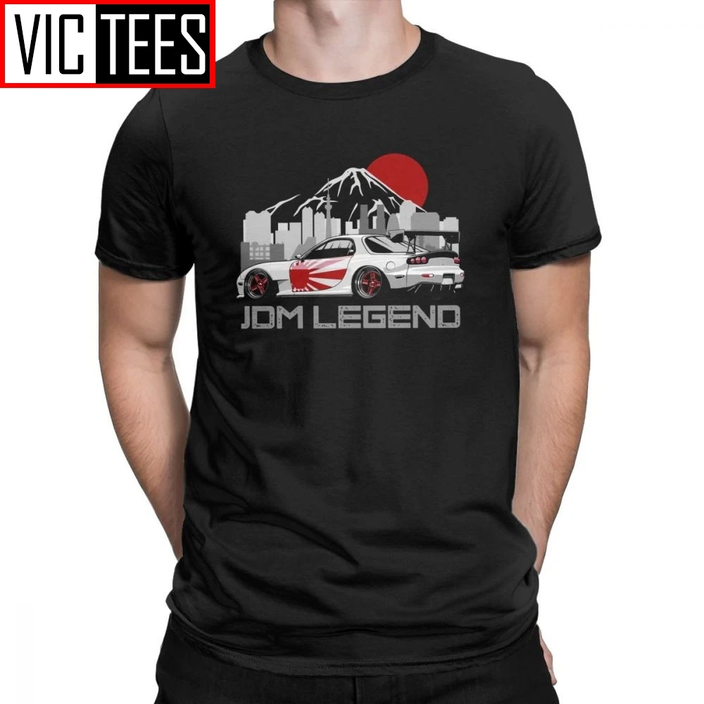 

Man's RX7 JDM Men T Shirts Japanese Cars Sportcar Engine T-Shirts Unique Round Neck Short Sleeves Tops Purified Cotton Tee Shirt
