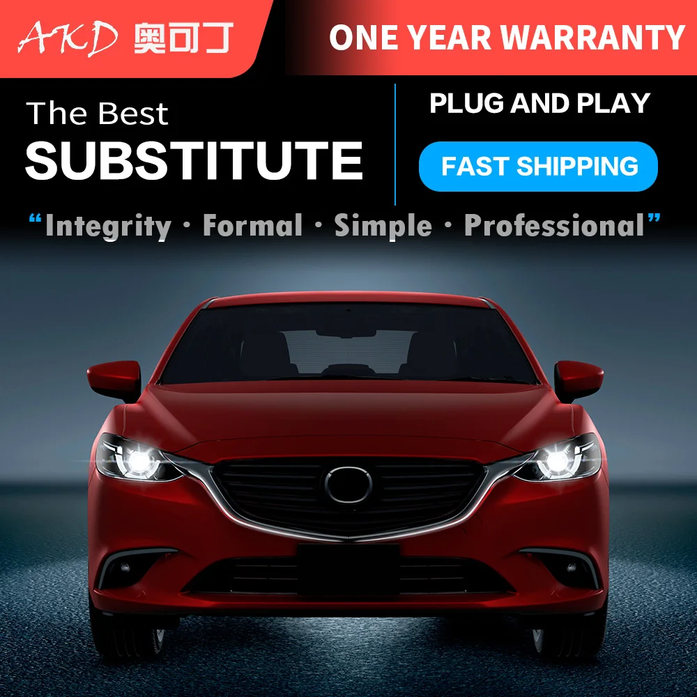 АКД автомобиль решетка светильник для MAZDA 6 Mazda6 ATENZA 2017 2018 светодиодный контур DRL