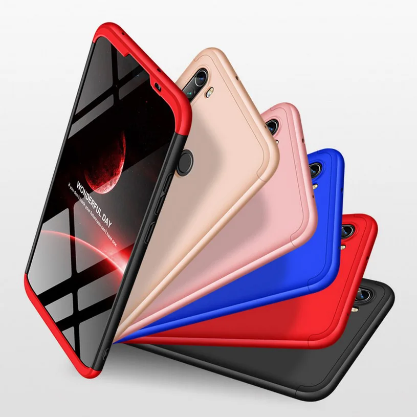 3 in 1 full protective case for xiaomi redmi note 8t case full back cover for xiaomi redmi note 8 pro note8 hard phone case free global shipping