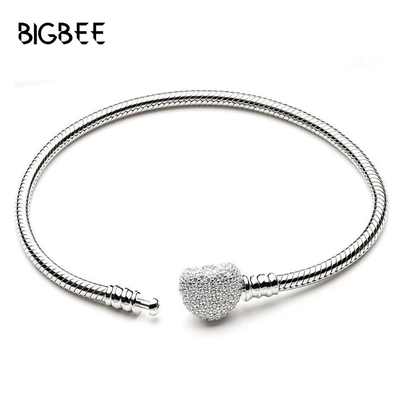 Женский простой браслет с бусинами в форме сердца|Плетеные браслеты| |