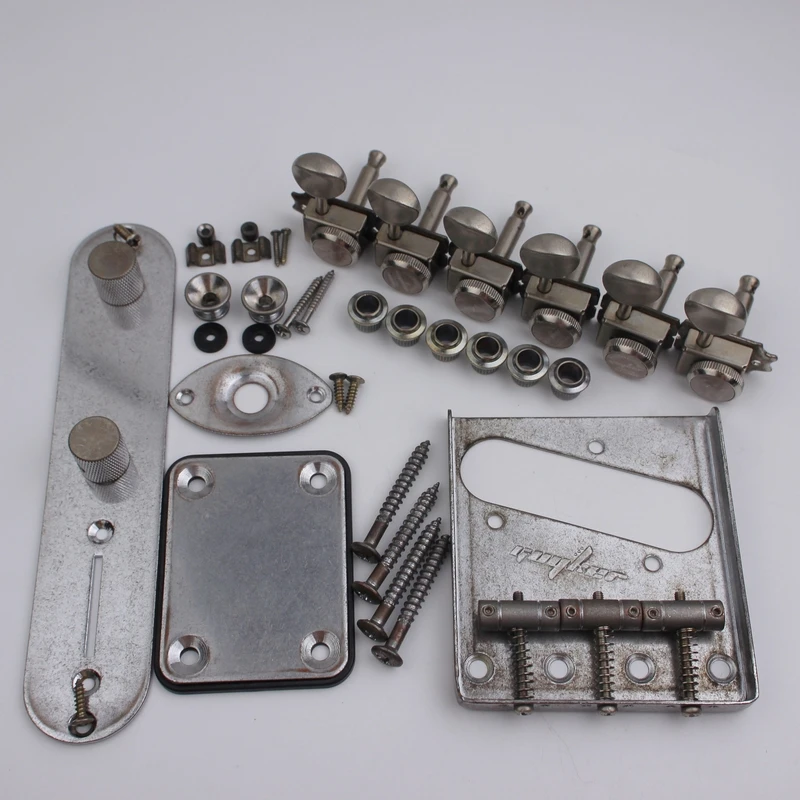 

1 Set GUYKER Imitate Rusty Silver Electric Guitar Accessories Set
