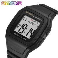 synoke mens watches relogio masculino multi functional sports electronic watch men waterproof women square brand luxury band