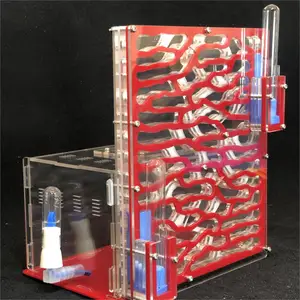 DIY акриловая муравьиная ферма большой дом для муравьев с зоной кормления мастерская большой муравьиный гнездо 6 слоев вилла насекомое домашнее животное муравейник 19,5*15*22 см