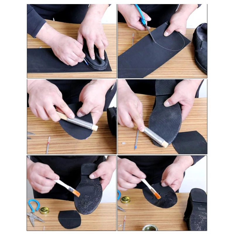 Нескользящие прокладки для обуви резиновые сменные однотонные ремонта подошвы
