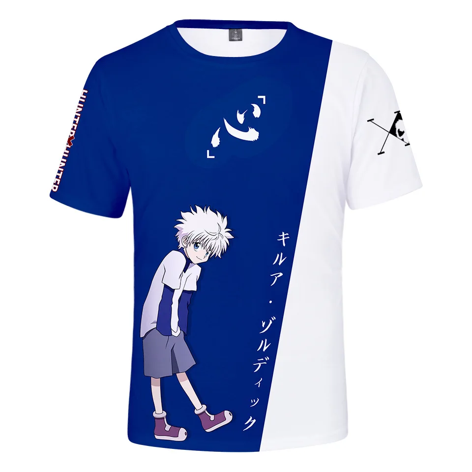 

2021 HUNTER×HUNTER T-shirt 3D Print O-Neck Men Women Summer Short Sleeve Funny Tee Harajuku Streetwear hisoka Clothes